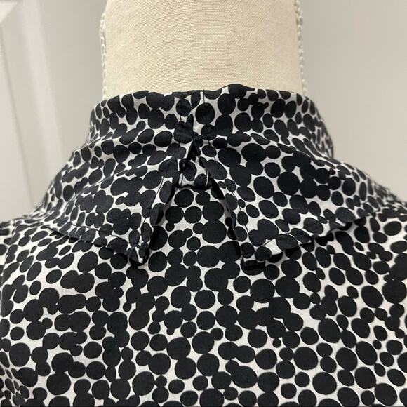 Hugo Boss Black and White Silk Dress size 2 - Picture 7 of 13
